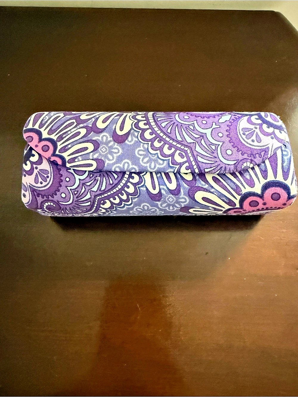 VERA BRADLEY LILAC TAPESTRY EYEGLASS CASE